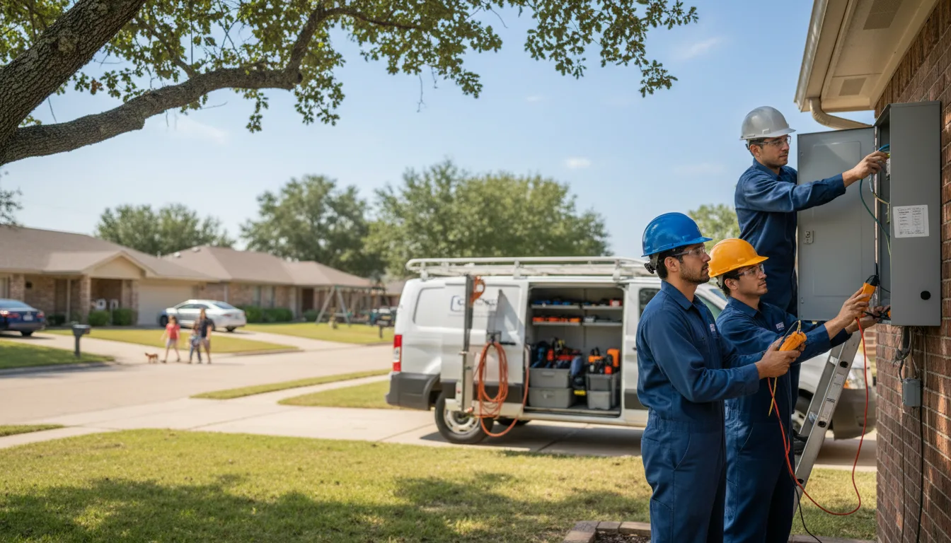 Certified electrician providing emergency electrical services in Realitos, TX